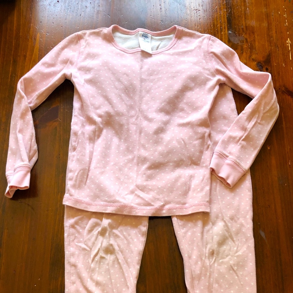 Girls’ Pink Polka Dot Pajamas
